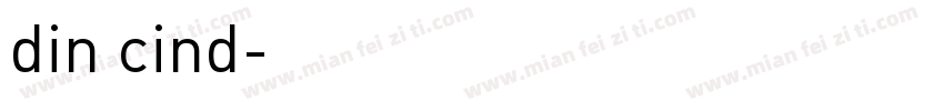 din cind字体转换
